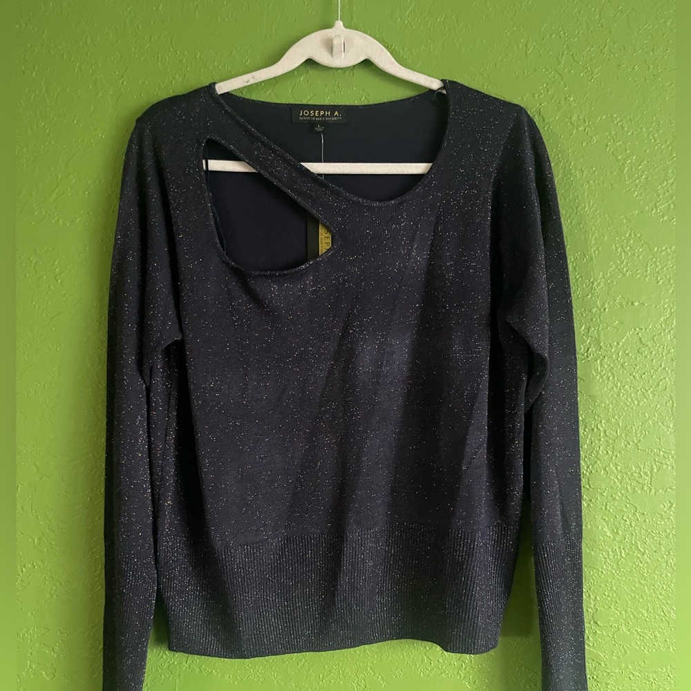 Joseph A Long-Sleeved Sweater Top Size Large *NWT*